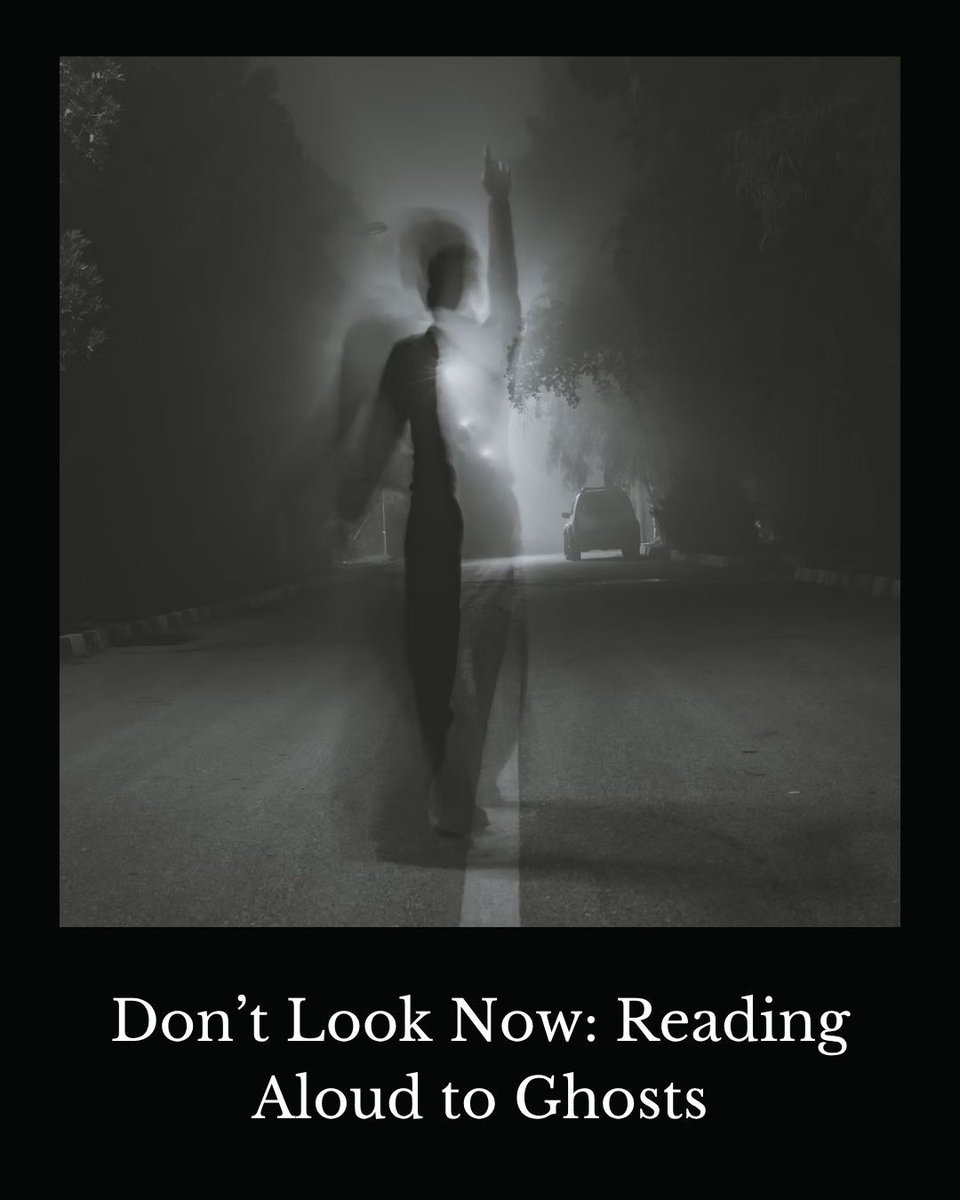 "And you’re “left looking  just like a ghost.” Read Thomas G. Palaima's poem Don’t Look Now: Reading Aloud to Ghosts, from Vol. 3.2, link in bio.