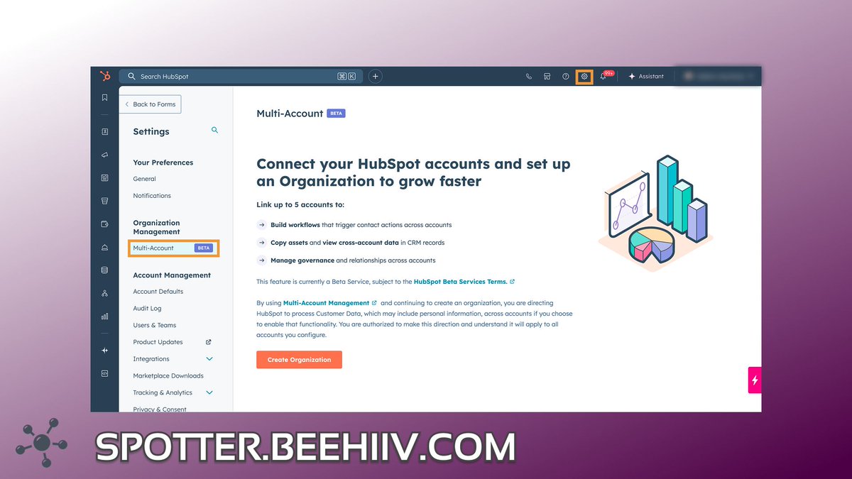 Hubspot_Spotter's tweet photo. 📢 Announcement: Multi Account

This one is huge for larger orgs, holding companies, and private equity. Until now, any larger company that wanted to oversee several smaller brands needed to consolidate into a single HubSpot account and then use the “brands”. https://t.co/O86ZIZtV3b