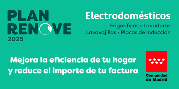 La <a href="/ComunidadMadrid/">Comunidad de Madrid</a> lanza el Plan Renove de Electrodomésticos 2025, con un presupuesto de 2 M € para incentivar la eficiencia energética en los hogares.
⚡️Sustituye tus equipos antiguos por modelos más sostenibles. Consulta las bases 👇 
c.madrid/rigue2