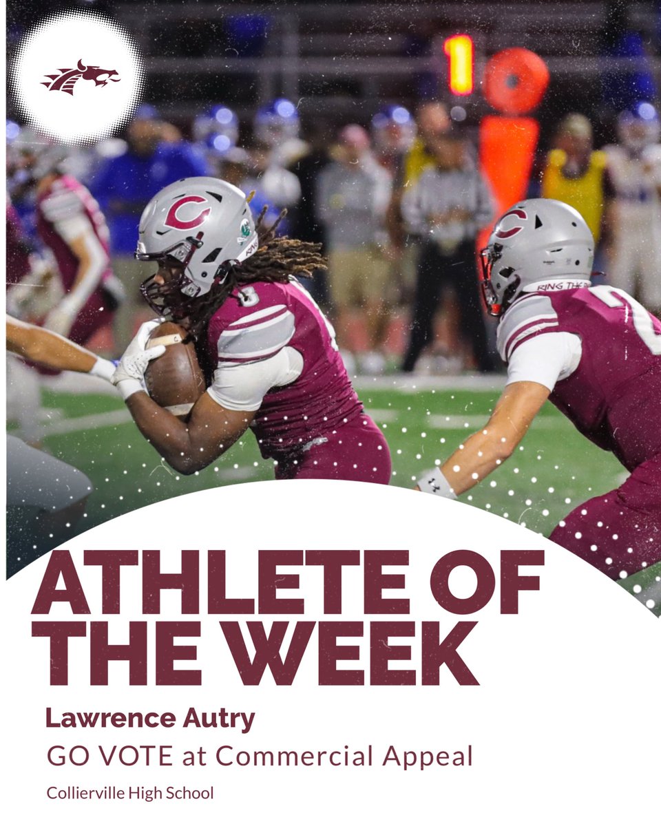 Dragon Nation GO VOTE Lawrence Autry for the CA Boys Athlete of the Week‼️‼️

commercialappeal.com/story/sports/h…