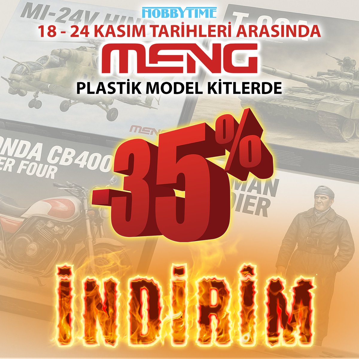 hobbytimecomtr's tweet image. 18 - 24 Kasım Tarihleri Arasında MENG Plastik Model Kitlerine Özel %35 İNDİRİM Sizleri Bekliyor

hobbytime.com.tr/IndirimliUrunl…

#mengmodel #indirim #hobbytime