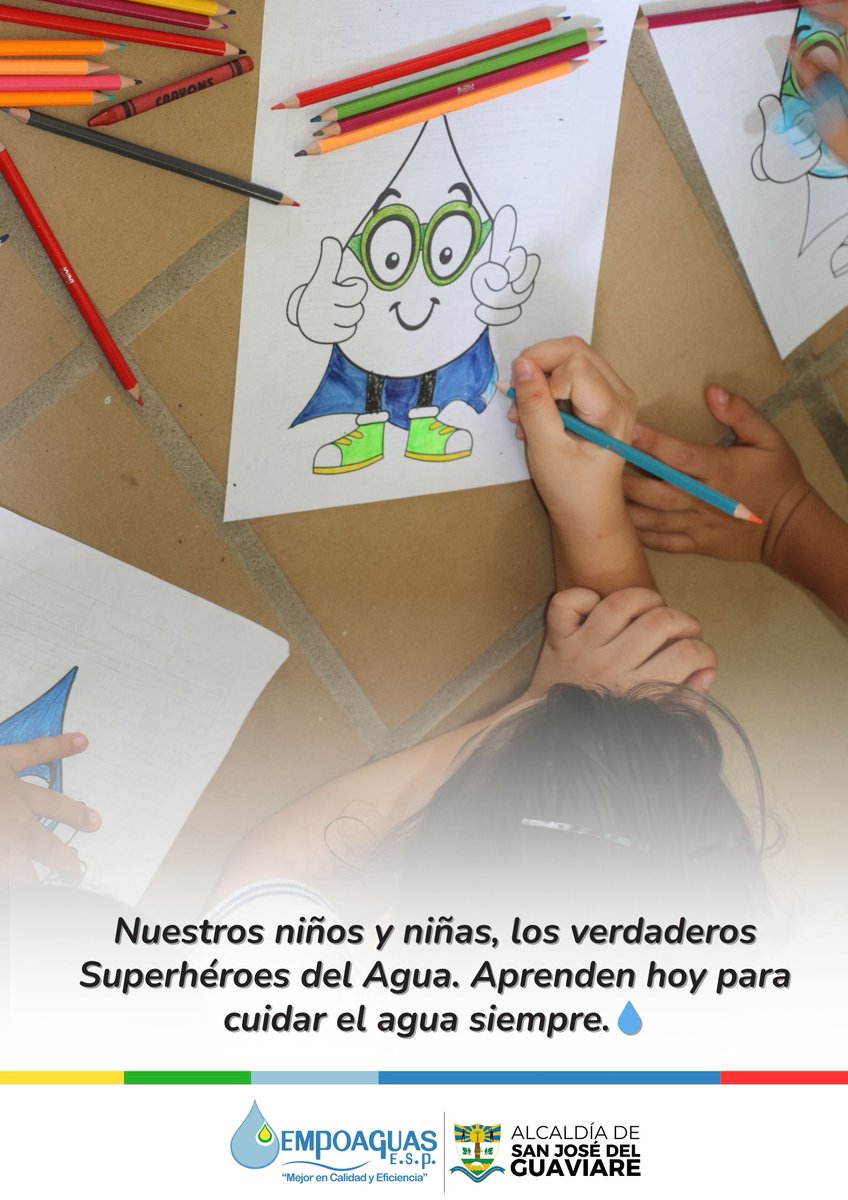 Empoaguas's tweet image. 𝐈𝐧𝐢𝐜𝐢𝐚𝐦𝐨𝐬 𝐥𝐚 𝐬𝐞𝐦𝐚𝐧𝐚 𝐬𝐞𝐦𝐛𝐫𝐚𝐧𝐝𝐨 𝐜𝐨𝐧𝐜𝐢𝐞𝐧𝐜𝐢𝐚. 

Nuestros niños y niñas aprenden con Empoaguas Esp a ser los Superhéroes del Agua, guardianes de cada gota y del futuro que estamos construyendo juntos.

#InicioDeSemana
#SuperhéroesDelAgua