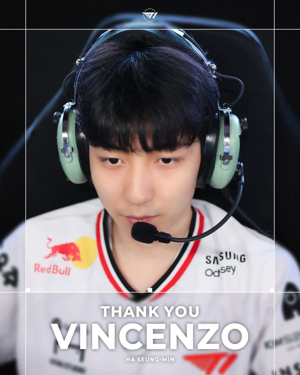 𝐓𝐡𝐚𝐧𝐤 𝐲𝐨𝐮, 𝐕𝐢𝐧𝐜𝐞𝐧𝐳𝐨

'Vincenzo' 하승민 선수와의 계약이 종료되었습니다.
T1 Esports Academy 팀의 첫 번째 국제전 트로피를 함께 들어 올리며, 영광의 순간을 함께한 'Vincenzo' 선수의 노력에 감사드립니다. 앞으로의 여정도 T1이 항상 응원하겠습니다.

Today, we part ways with