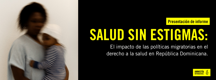AmnistiaOnline's tweet photo. #EnVivo 
Presentación del informe "Salud sin estigmas"  El impacto de las políticas migratorias en el derecho a la salud en #RepúblicaDominicana”.  👇
https://t.co/mbyY2L4h6m https://t.co/iZf1Q6ZMbr