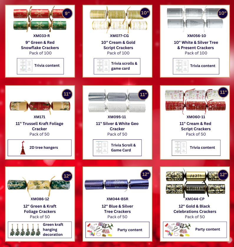 icphygiene's tweet image. Deck the Halls with Crackers!🎄

Whether you're hosting a festive event, planning a magical Christmas party, or bringing joy to staff, our range of Christmas crackers is the perfect addition to your holiday plans.

Call us today 📞01234 843666

#Christmas2025 #FestiveCrackers
