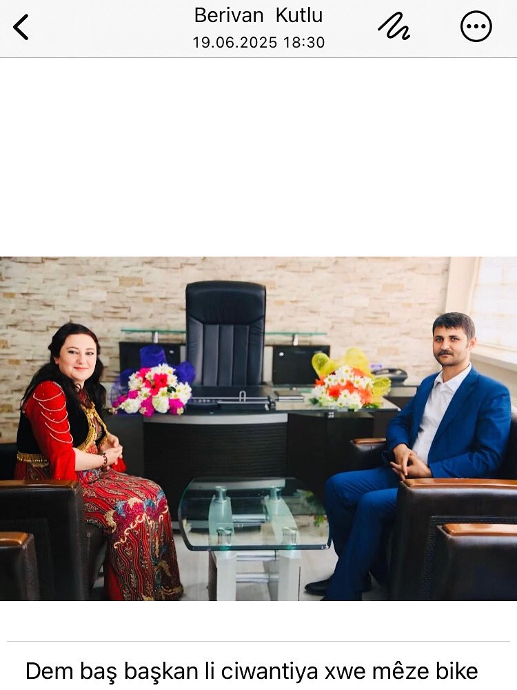 En son gönderdiği mesaj da gençliğine iyi bak demişti. 
2019 CİZRE belediye Eşbaşkanımız BERİVAN KUTLU’nun yaşamını yitirdiğini üzülerek öğrenmiş bulunmaktayız. Ailesinin, kürt halkının ve CİZRE halkının başı sağolsun. Nurlar içinde uyusun.  Çok erkendi başkanım. daha çok erkendi