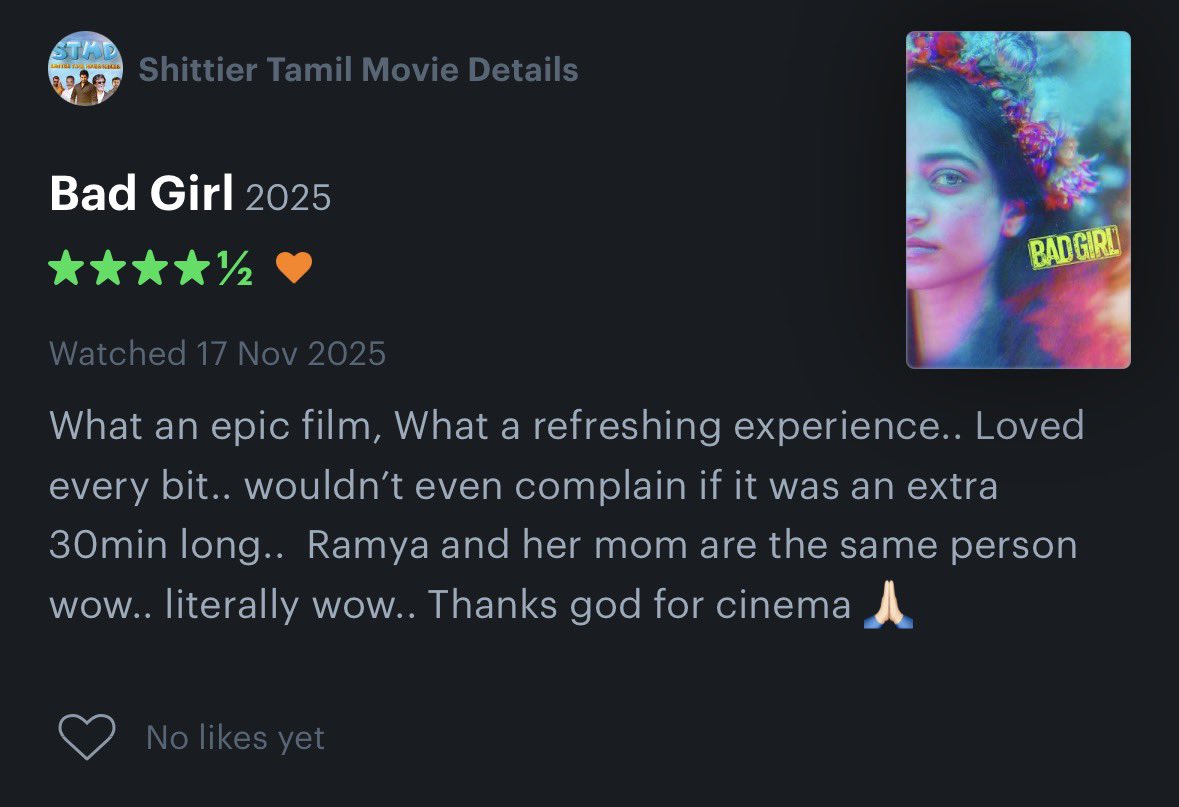 Shittier Tamil Movie Details tweet media