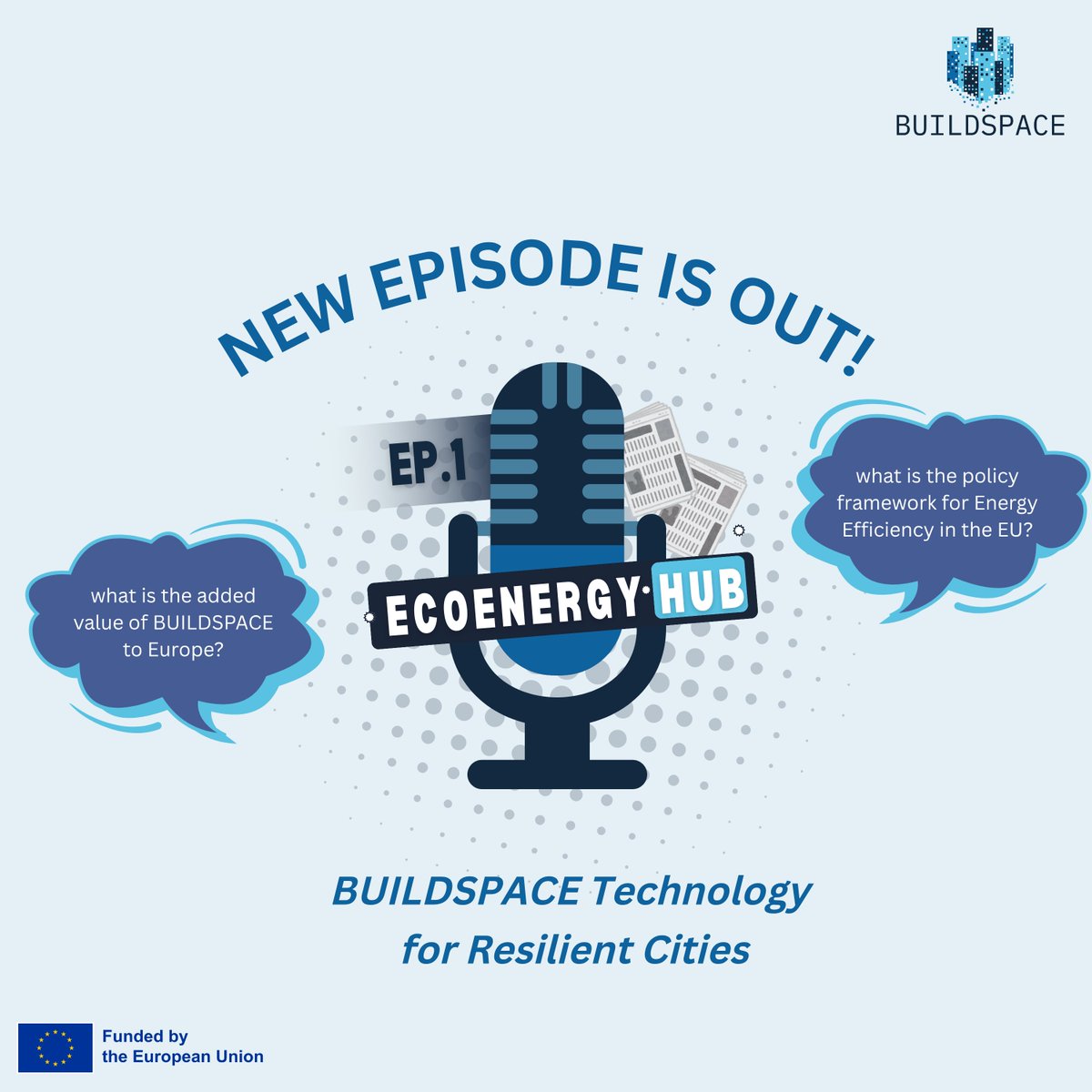 BUILDSPACE_EU's tweet image. 🚀 Episode 1 is out!
Get to know Buildspace: the project driving innovation for resilient, energy-efficient cities. Learn how it all started and the vision behind its 5 services.
🎧 open.spotify.com/episode/01b6yK…

#EcoEnergyHub #Buildspace