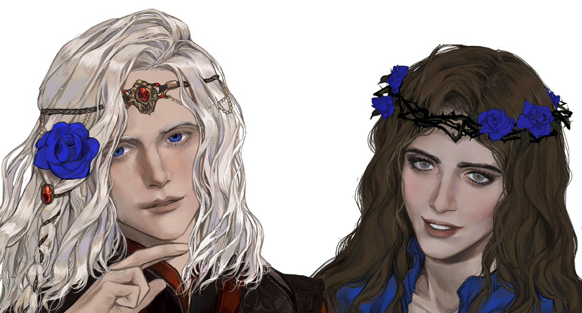 “Lyanna was beautiful, everybody said so”
“Everyone says that prince Rhaegar was beautiful”

Commission down by 背黑锅线
#asoiaf