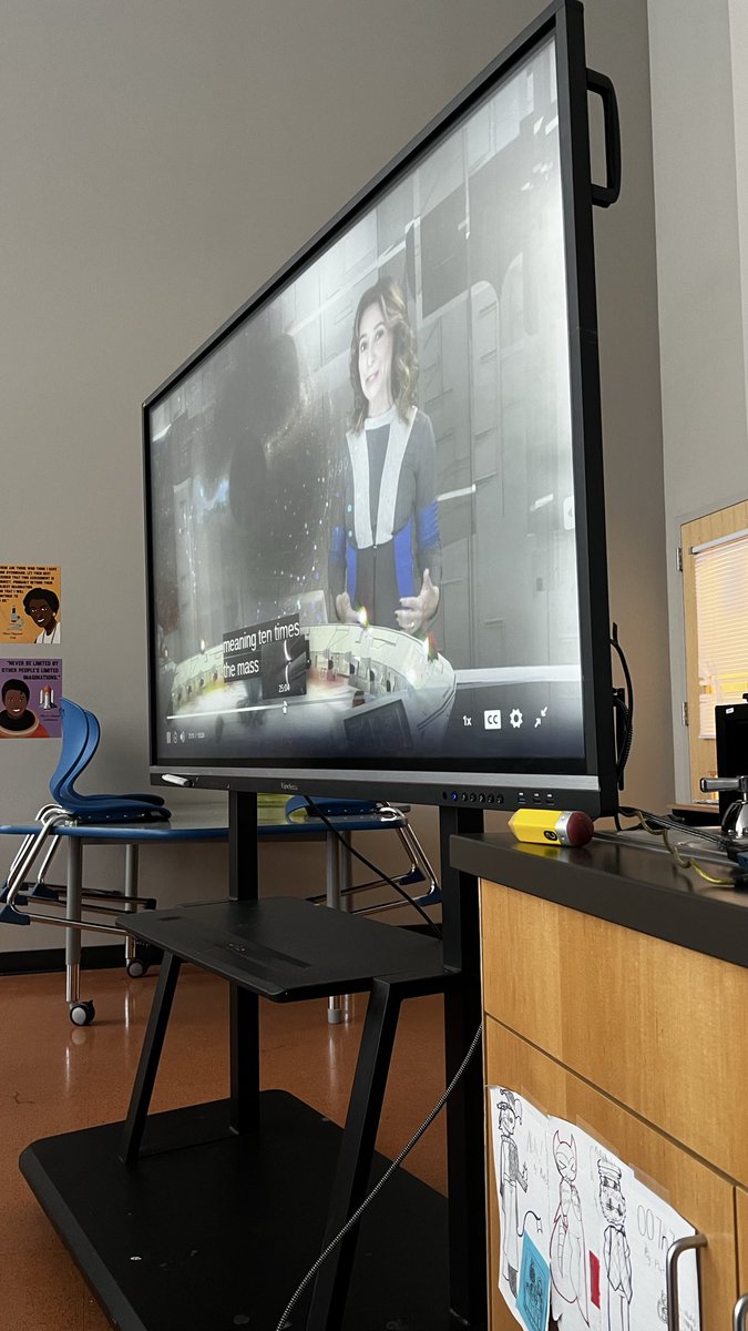 The_LionChef's tweet photo. @JannaLevin who better to teach my enrichment class about black holes and time dilation? https://t.co/Abp5Er3Hjf