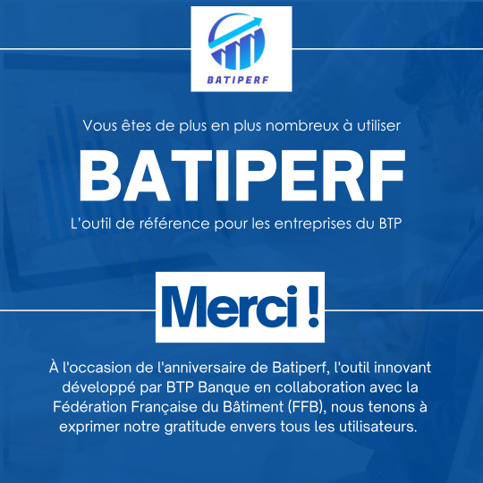 FBTP06's tweet image. ❓Connaissez-vous la performance de votre entreprise ? ❓

Grâce à BatiPerf, qui fête ses 1 an et qui est gratuit, les adhérents de la FBTP06, peuvent mesurer leur performance économique et financière.

🔗 Testez l’outil  sur le site : ffbatiment.fr/outils-modeles…