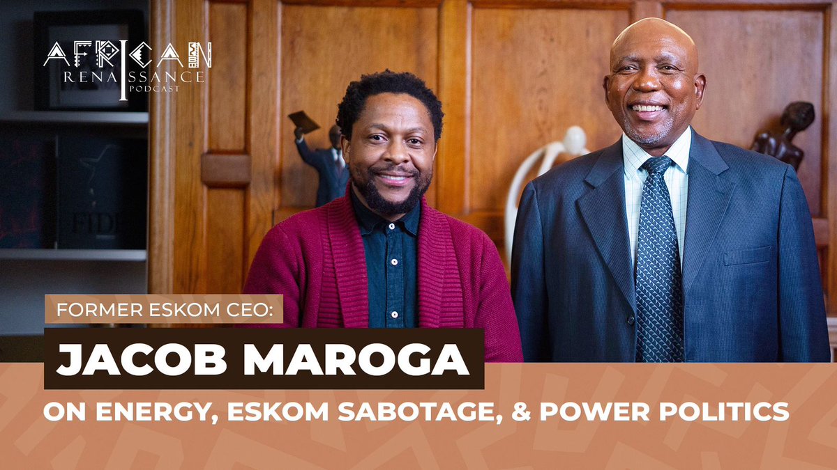 Eskom should've invested in building more power stations before the inevitable problem arise.
Jacob Maroga 
African Renaissance Podcast
#AfricanRenaissancePodcast
youtube.com/@african_renai…