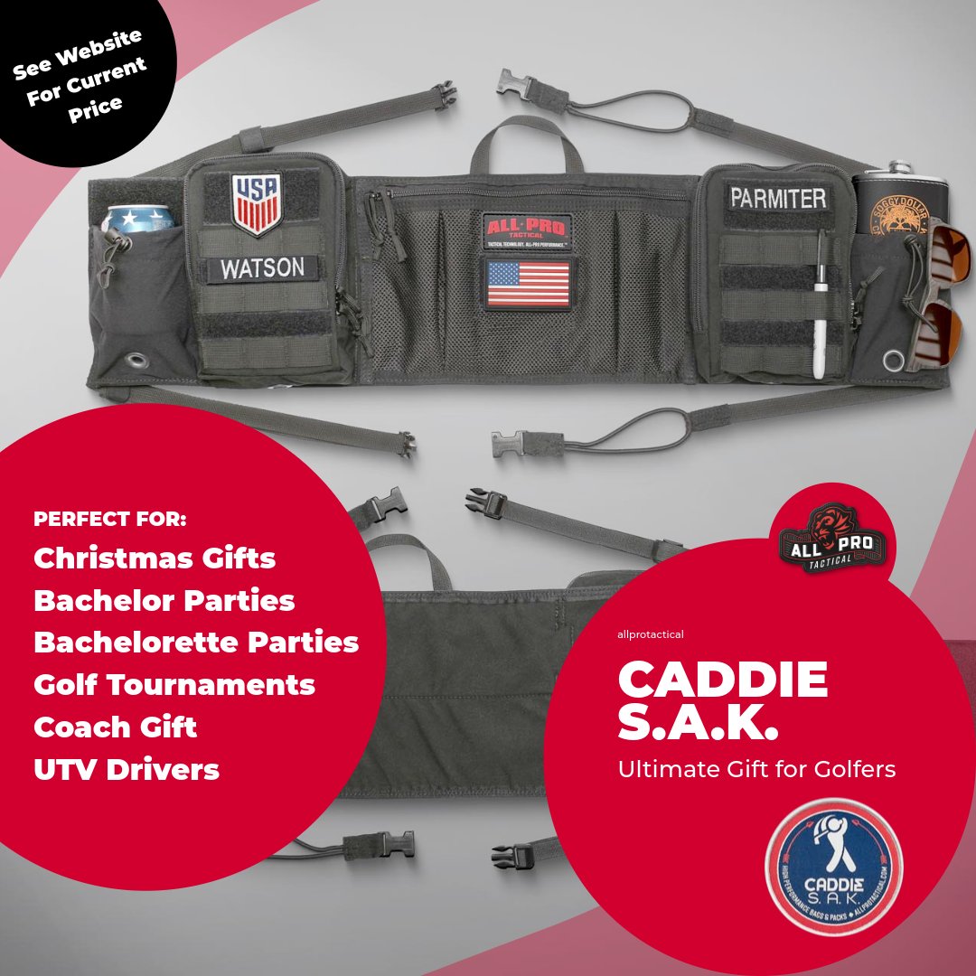 CADDIE S.A.K., the perfect gift for:
Christmas Gifts
Stocking Stuffer
Bachelor Parties
Bachelorette Parties
Golf Tournaments
Coaches Gift
UTV Drivers
See more at allprotactical.com 🎁