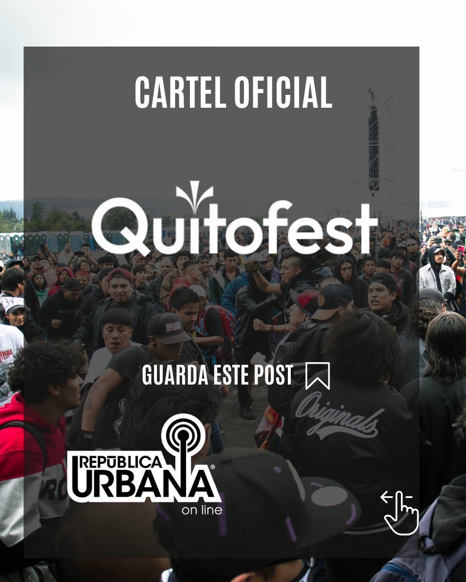 republica_urban's tweet image. 🎉 ¡YA ES OFICIAL! 🎸🔥
El Cartel del #Quitofest 2025 fue revelado por el alcalde y aquí te lo dejamos para que lo puedas compartir 😎💥
Nos vemos el 28, 29 y 30 de noviembre en el Parque Bicentenario para vivir el festival más importante del año 🫶🎶