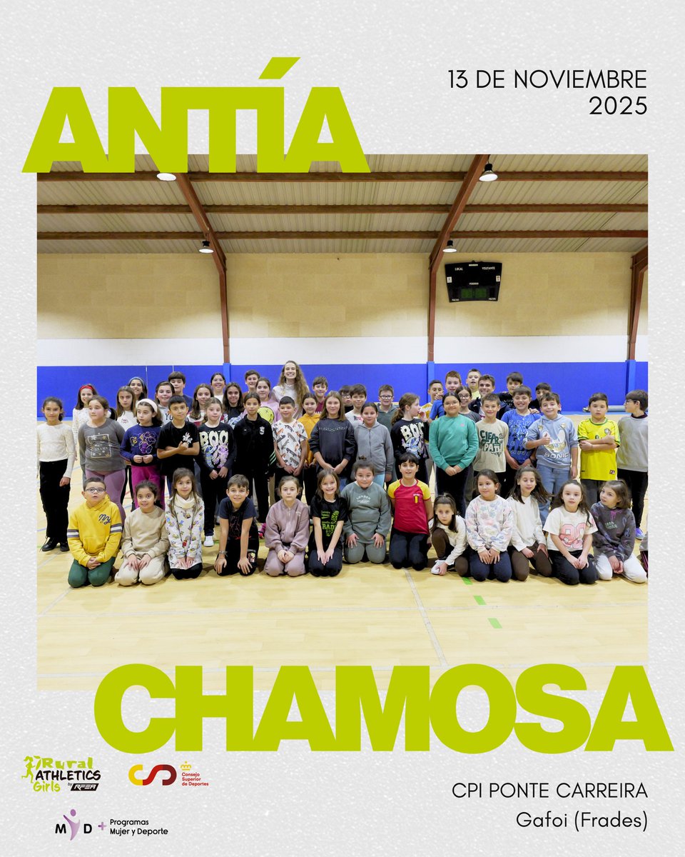 El atletismo femenino sigue inundando las aulas de las zonas rurales 💞

La semana pasada, Idaira Prieto, Lucía Carrillo y <a href="/antichada/">Antía</a> compartieron su experiencia con las más jovenes, acercando nuestro deporte a cualquier rincón 🌾

#RuralAthleticsGirls
