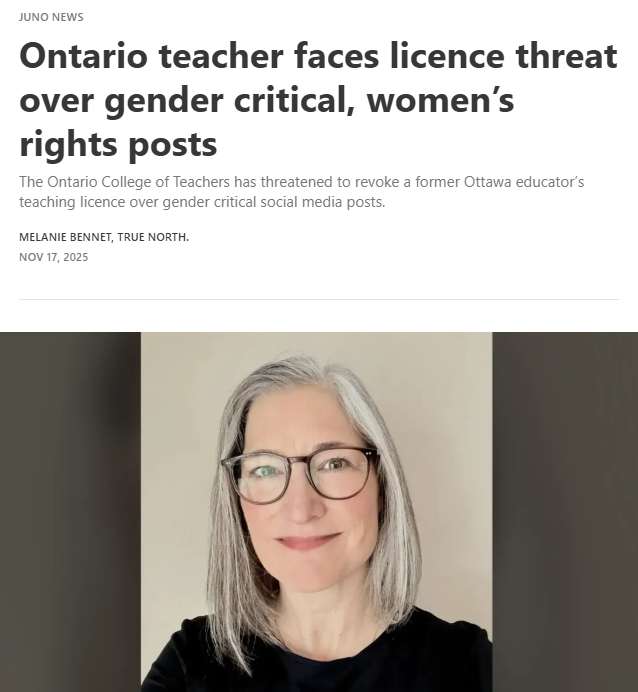 The Ontario College of Teachers has threatened to revoke a former Ottawa educator’s teaching license over gender critical social media posts. Amy McKay, now a registered psychotherapist, says she will not be intimidated into silence and is preparing to fight a full investigation