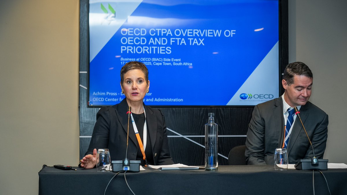 sarstax's tweet photo. Networking, knowledge-sharing, and new connections! Today’s Business at OECD side event is where ideas become action. SARS is proud to host local and global business voices driving innovation in tax administration.
#SARS #FTA2025 #BusinessatOECD https://t.co/FDJO3LM7fh
