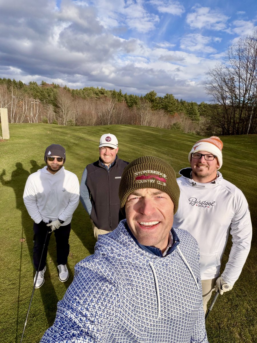 EmersonLotzia's tweet image. Yesterday was by far the coldest I’ve ever been playing golf and I still thoroughly enjoyed freezing my nuts off with the fellas 🥹