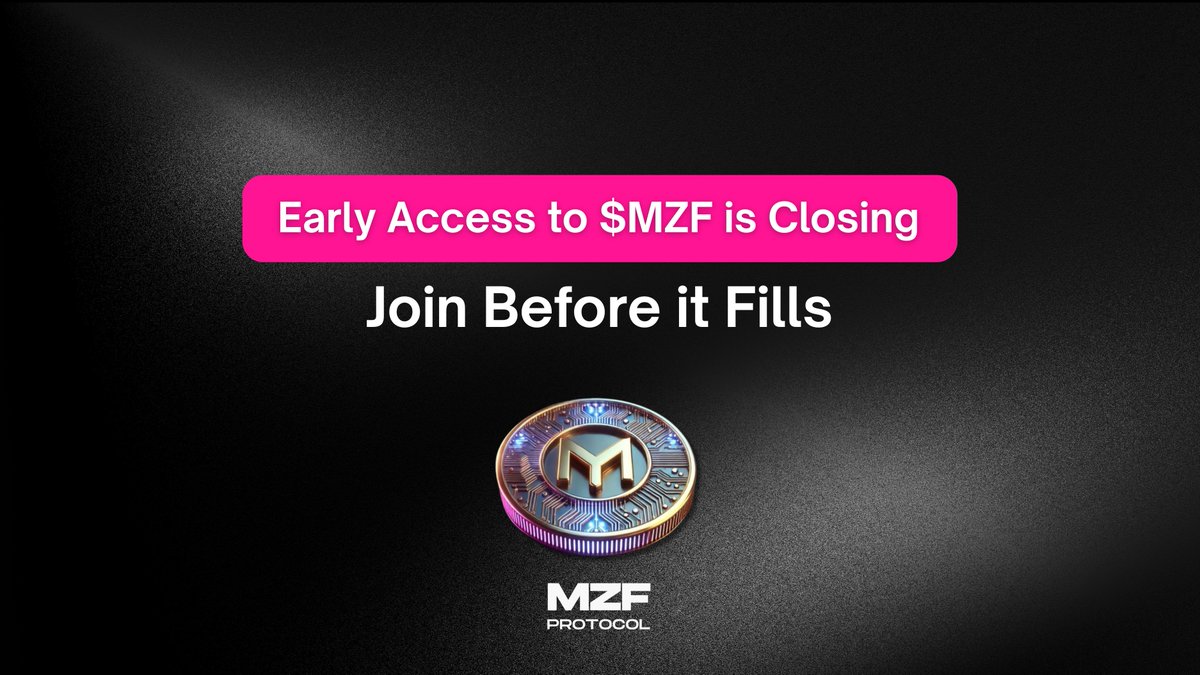 mzf_protocol's tweet image. 📢 The door to $MZF early access is closing fast

MZF is building a funding model where founders raise before TGE through AI backed underwriting and onchain transparency.

The pre sale is your chance to join before the protocol expands to its next stage.

What early access…