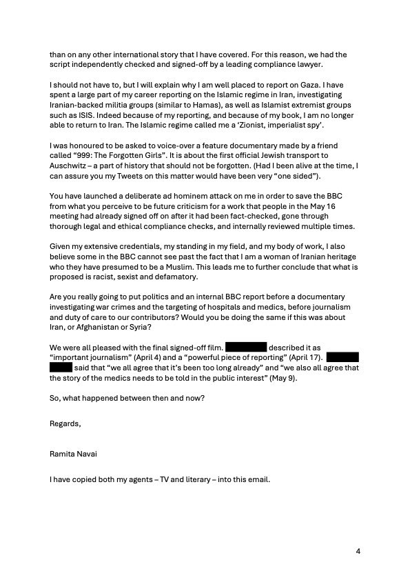 ramitanavai's tweet image. I’m posting this because the BBC continue to spread mistruths about why they dropped our film. And more critically, because whoever fills these important shoes will be under even more pressure over coverage of Israel &amp;amp; Palestine, and there needs to be some truth in this debate.