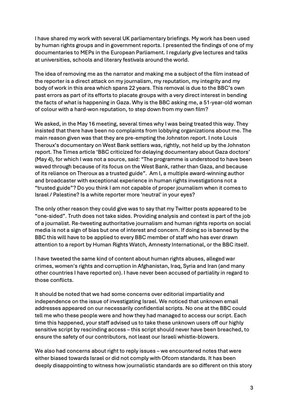 ramitanavai's tweet image. I’m posting this because the BBC continue to spread mistruths about why they dropped our film. And more critically, because whoever fills these important shoes will be under even more pressure over coverage of Israel &amp;amp; Palestine, and there needs to be some truth in this debate.