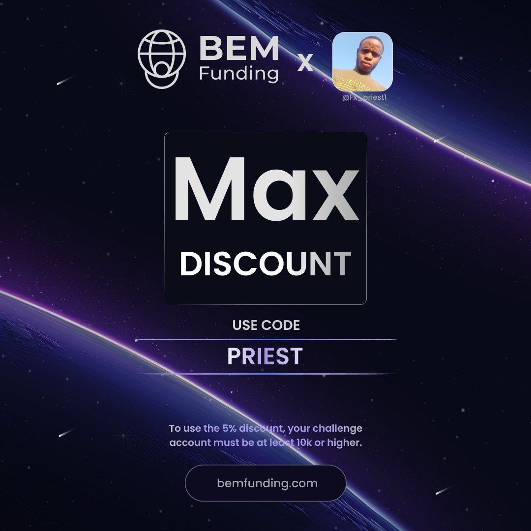 Excited to officially announce my partnership with <a href="/BemFunding/">BEM Funding</a> 

To kick things off, I’ll be hosting a $15,000 evaluation acct giveaway (3 winners x $5,000 each) in coming days 🎉

✅Follow 
<a href="/BemFunding/">BEM Funding</a>
<a href="/Fx_priest1/">Big Priest 🧸📈📉💰</a>
 
✅Like and Repost 

Let’s grow together with <a href="/BemFunding/">BEM Funding</a> 🚀
For