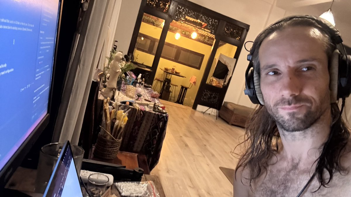 DT770PRO + No vocal downtempo + duel screen + Voice chat in Cursor + Incense burning + Sacred local tobacco = VIBE CODING WIN.