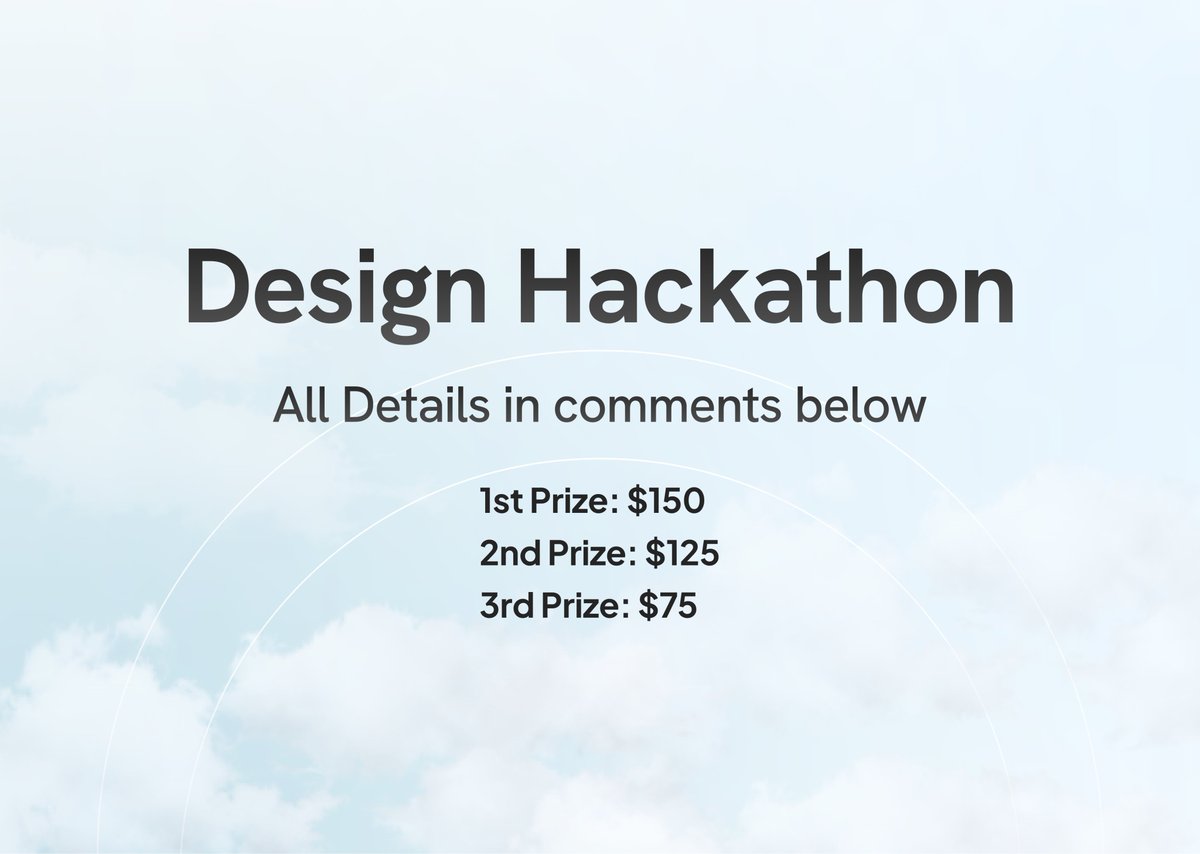 AmenaiSabuwala's tweet image. We’re hosting a Worldwide Design Hackathon.

$400 in total prizes. 

From November 13th to November 28th