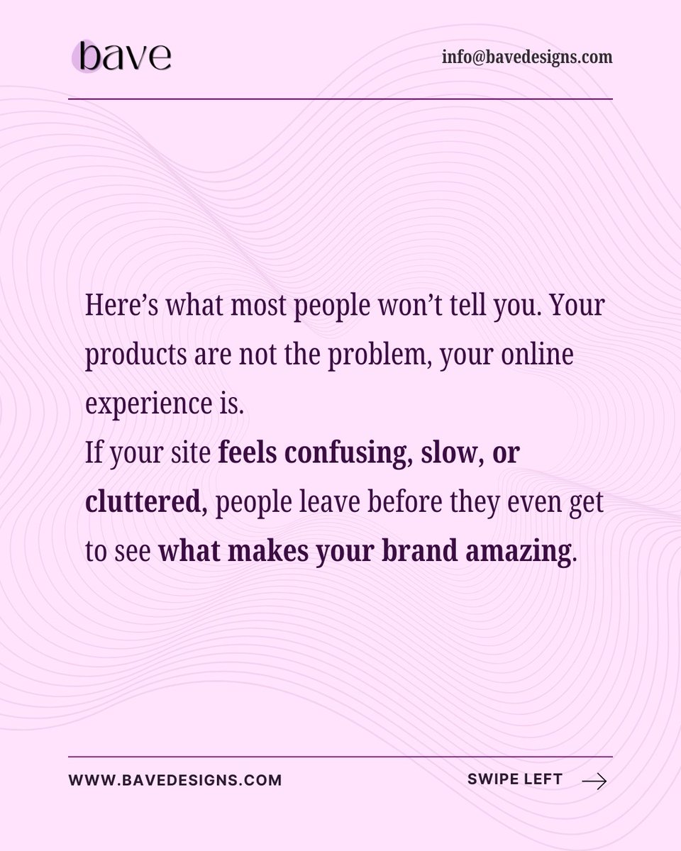 bavedesign's tweet image. Swipe through, take notes, and if you want your website to work smarter not harder

Need a website?Click the link in our bio to book a FREE consultation

CONTACT US:

E-mail: info@bavedesigns.com

Call: +234 814 084 0447

#websitedesigntips #webdesignerinnigeria #ecommercewebsite