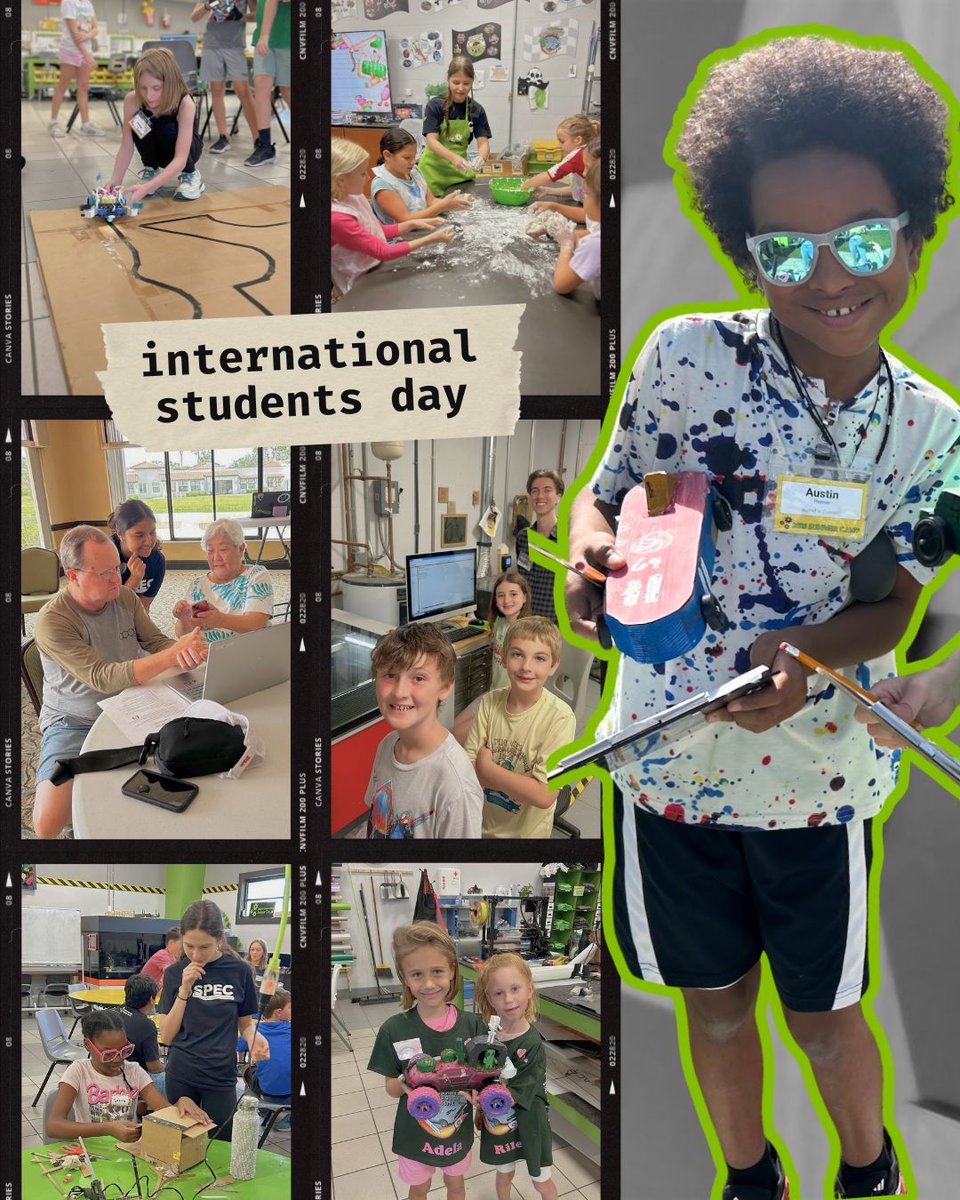 SuncoastScience's tweet image. Happy #InternationalStudentsDay! Our students keep the #FabLab thriving: from young campers to high school volunteers and adult learners. They are the heart of our community. We appreciate your participation, volunteer work, and lifelong love of learning. Curiosity is ageless!💚