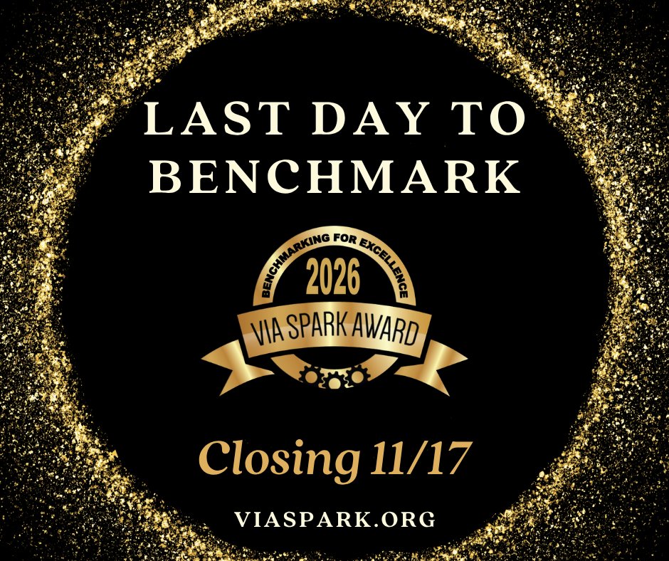 Today, Monday November 17th, is the last day to access the Spark Benchmarking for Excellence Tool! ⭐ #viaspark #benchmark <a href="/IMECillinois/">IMEC</a>

Don't miss out on the excitement: valleyindustrialassociation.org/benchmarking.h…