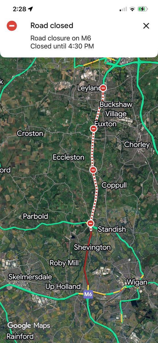 M6 north not looking good