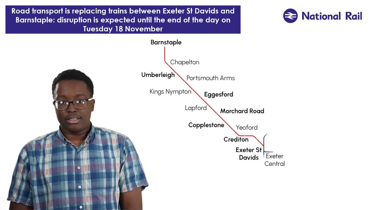 nationalrailenq's tweet image. 🎥 #Barnstaple - The visual disruption map video has been updated

#DisruptionVideos

ℹ️ Full video can be found here: nationalrail.co.uk/service-disrup…
