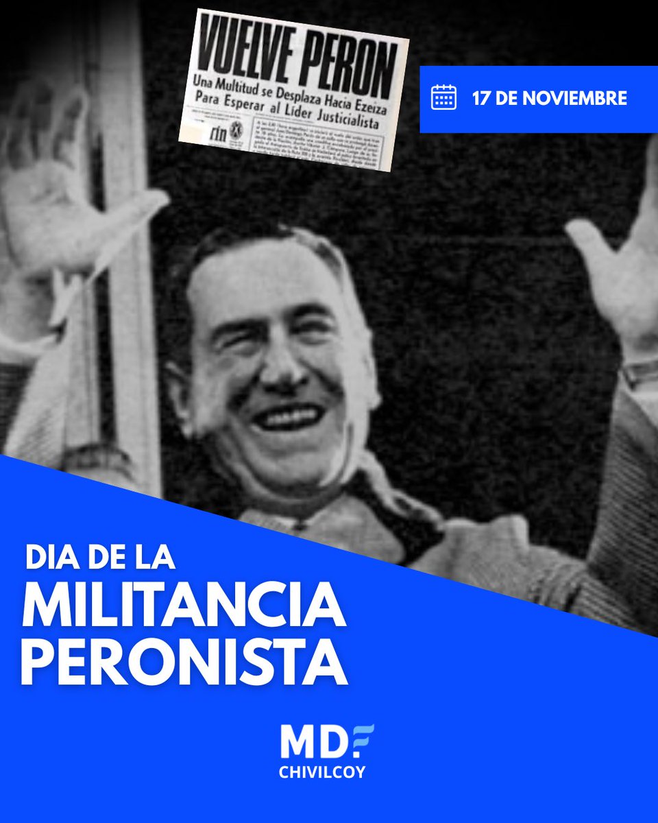 “MI ÚNICO HEREDERO ES EL PUEBLO” 

Quisieron y no pudieron, evitar el regreso de quien supo interpretar los sueños de tantos argentinos postergados.

A 53 años del regreso del General Perón a la Argentina. ¡Feliz Día de la Militancia! ✌🏽☀️🇦🇷