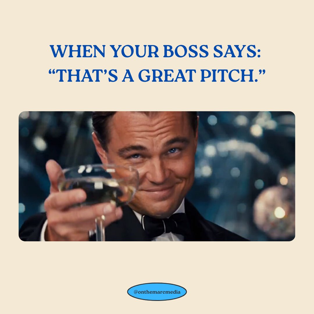 onthemarcmedia's tweet image. When your boss says, “That’s a great pitch,” it’s a win worth celebrating. Behind every successful pitch is research, strategy, and plenty of collaboration—refining the angle, understanding the audience, and timing it just right. 
#PRLife #MediaPro #ClientWins
