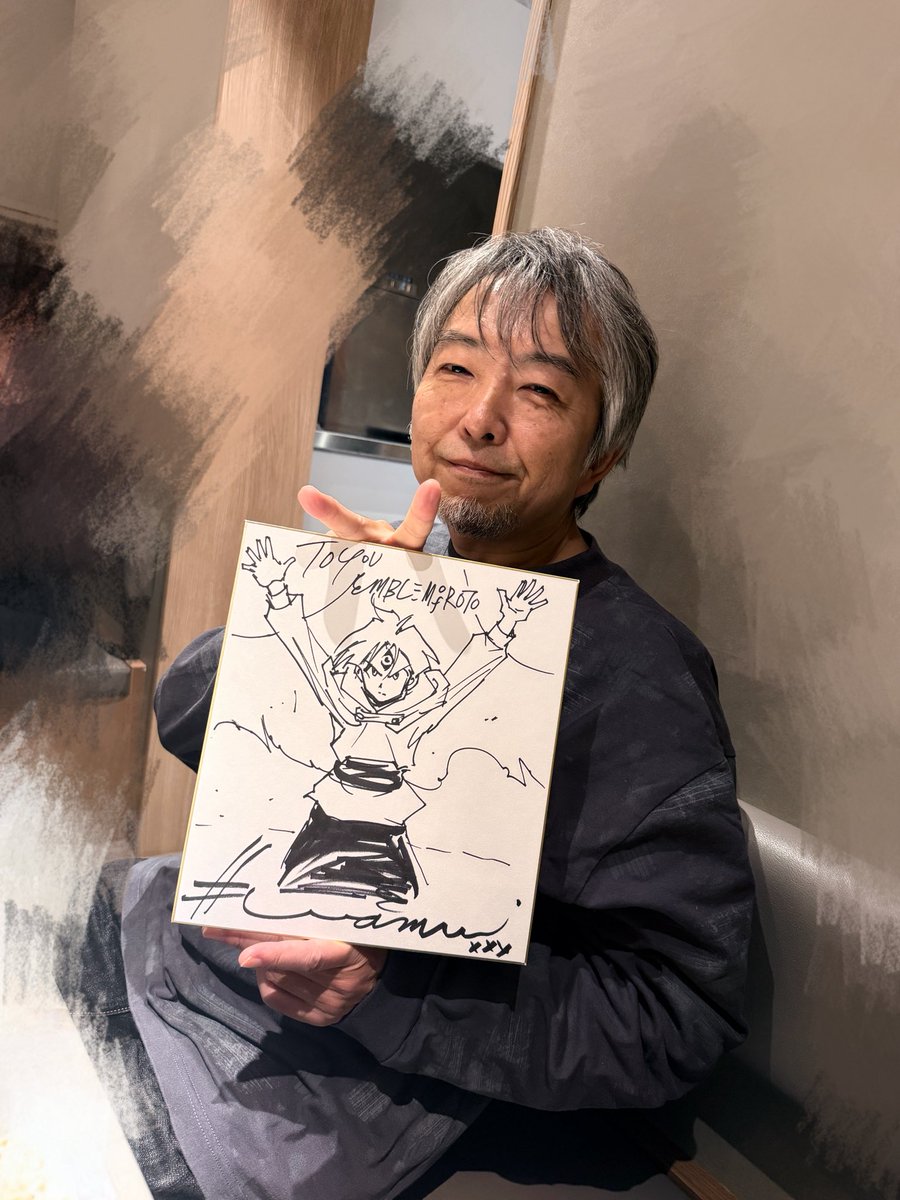 藤原カムイ先生と堀井雄二先生に囲まれさせて頂きました!!ドラクエファンからしたら羨ましいでしかないだろ！
先月も奇跡だったけど今月はもっと奇跡すぎた。神!!ありがとうございました!!ガチ嬉しい!!