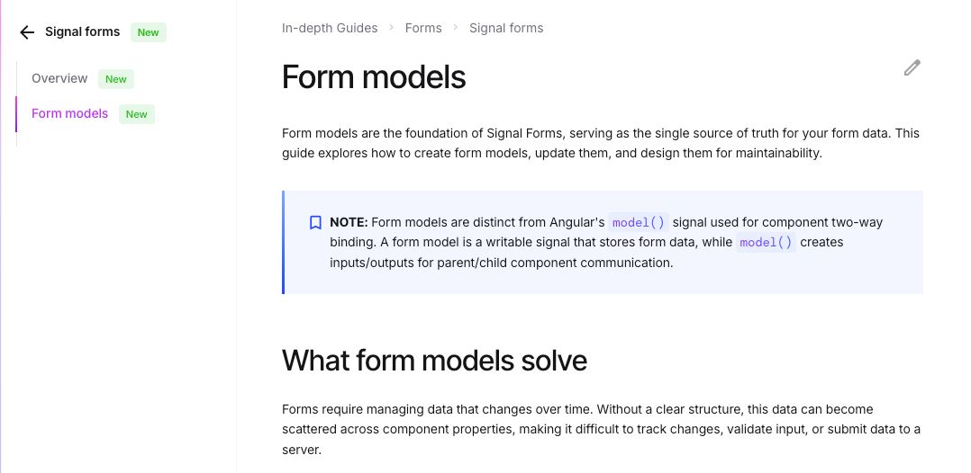 AngularLovePL's tweet image. The latest documentation for #Angular #SignalForms is out! 🔥 

One of the most striking changes compared to traditional Reactive Forms is the introduction of the &quot;Form Model&quot; concept.

Here’s the key difference
👉 In Reactive Forms: The FormGroup itself essentially was the…
