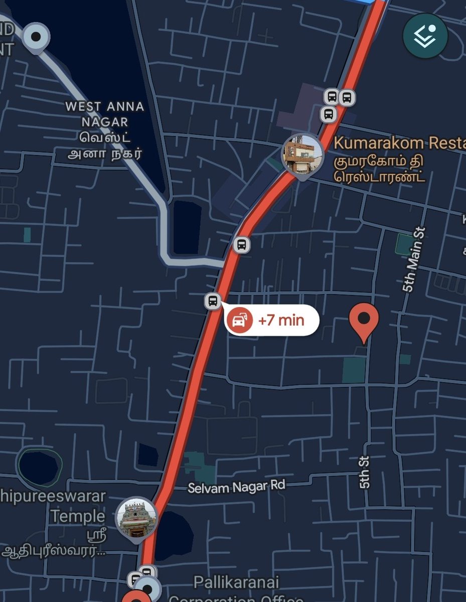 Heavy traffic alert 
Latha supermarket to Pallikaranai pond. 
There is no end for this?? 
Forever "Red line" 
#Pallikaranai 
<a href="/ThamizhachiTh/">தமிழச்சி</a> <a href="/S_AravindRamesh/">S.Aravindramesh.MLA</a> <a href="/chennaicorp/">Greater Chennai Corporation</a> <a href="/COPTBM/">TAMBARAM CITY POLICE</a>