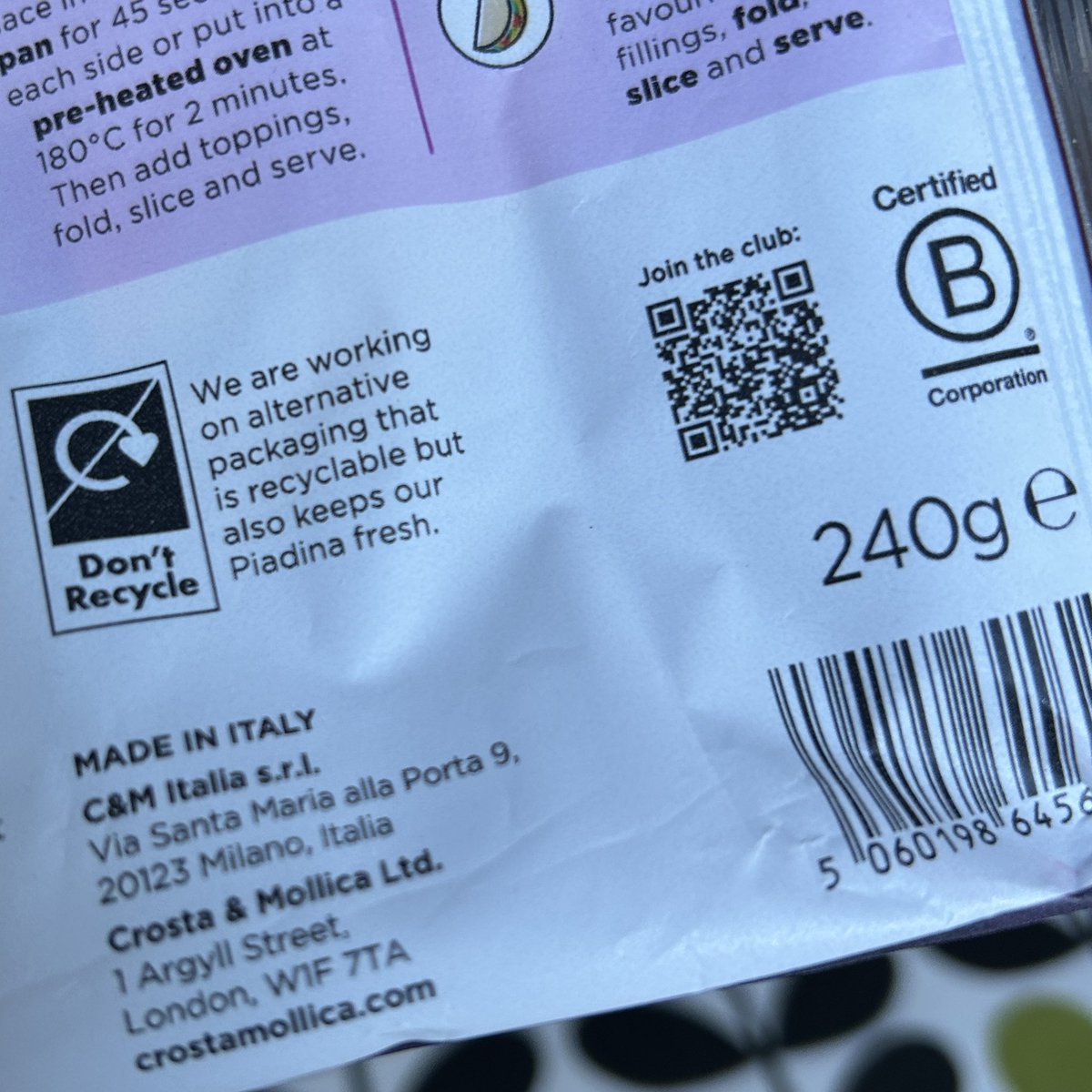 DropCapCopy's tweet image. Should a certified B Corp make recyclable packaging a priority??