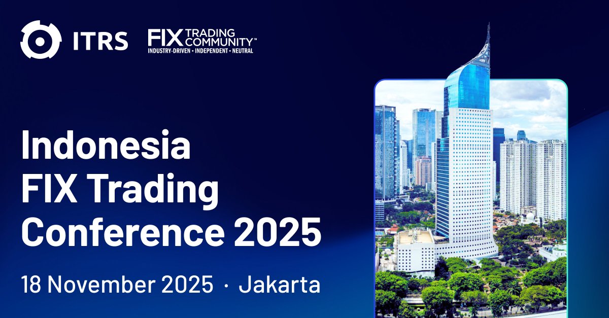 itrsgroup's tweet image. 🌏 We’re excited to join the Fix Trading Community Asia Pacific 18 November at the Indonesia Stock Exchange.

Find out more about the event: fix-events.com/idx2025/index.… 

#ITRS #FIX #CapitalMarkets #Fintech #TradingTechnology #Indonesia