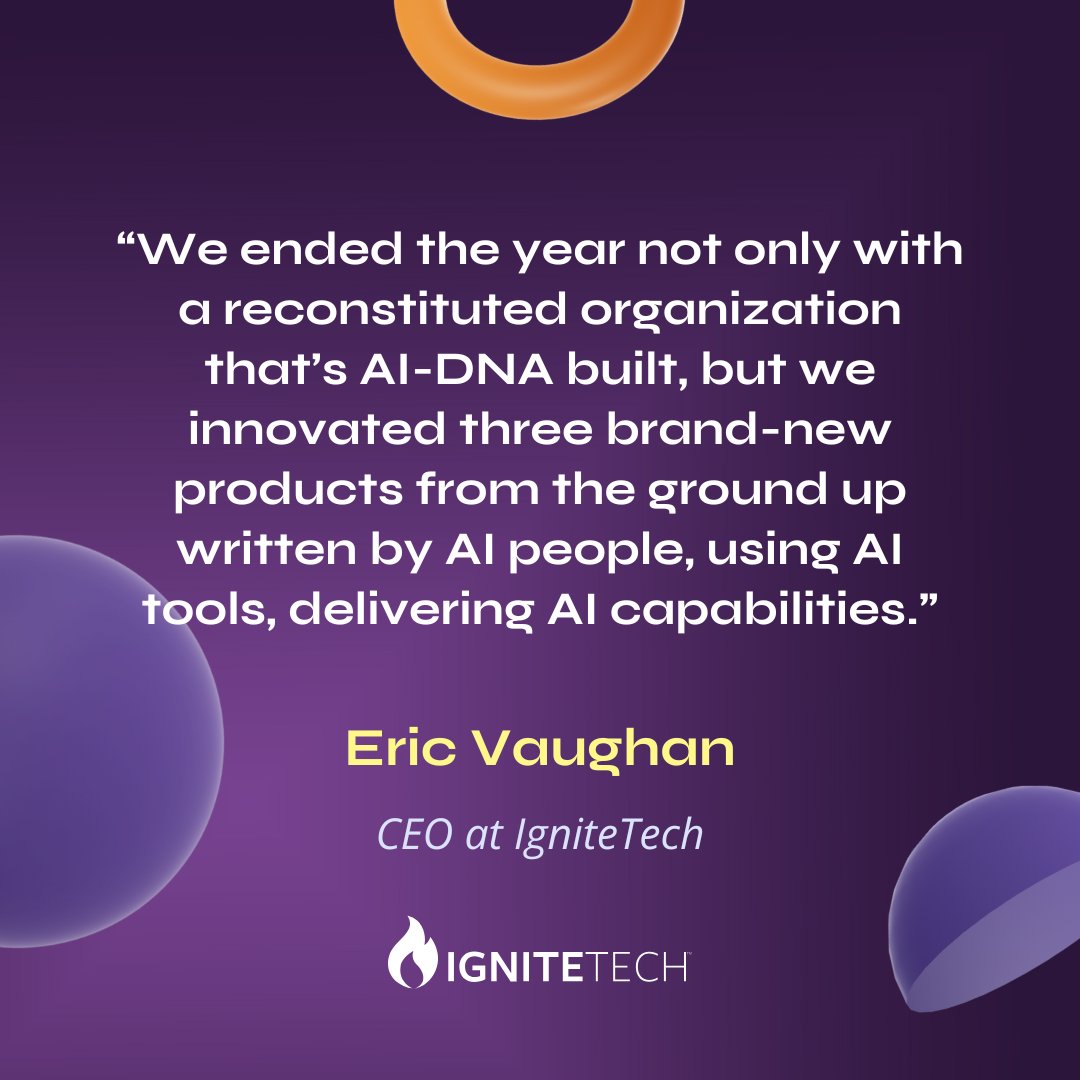 IgniteTech's tweet image. IgniteTech rebuilt itself around human-AI collaboration.

On the AI-First Podcast by @Forum3_, @TheGenAICeo joins hosts @AdamBrotman and @AndySack to share how every role now uses AI as a thinking partner and what it takes to build an AI-DNA company.