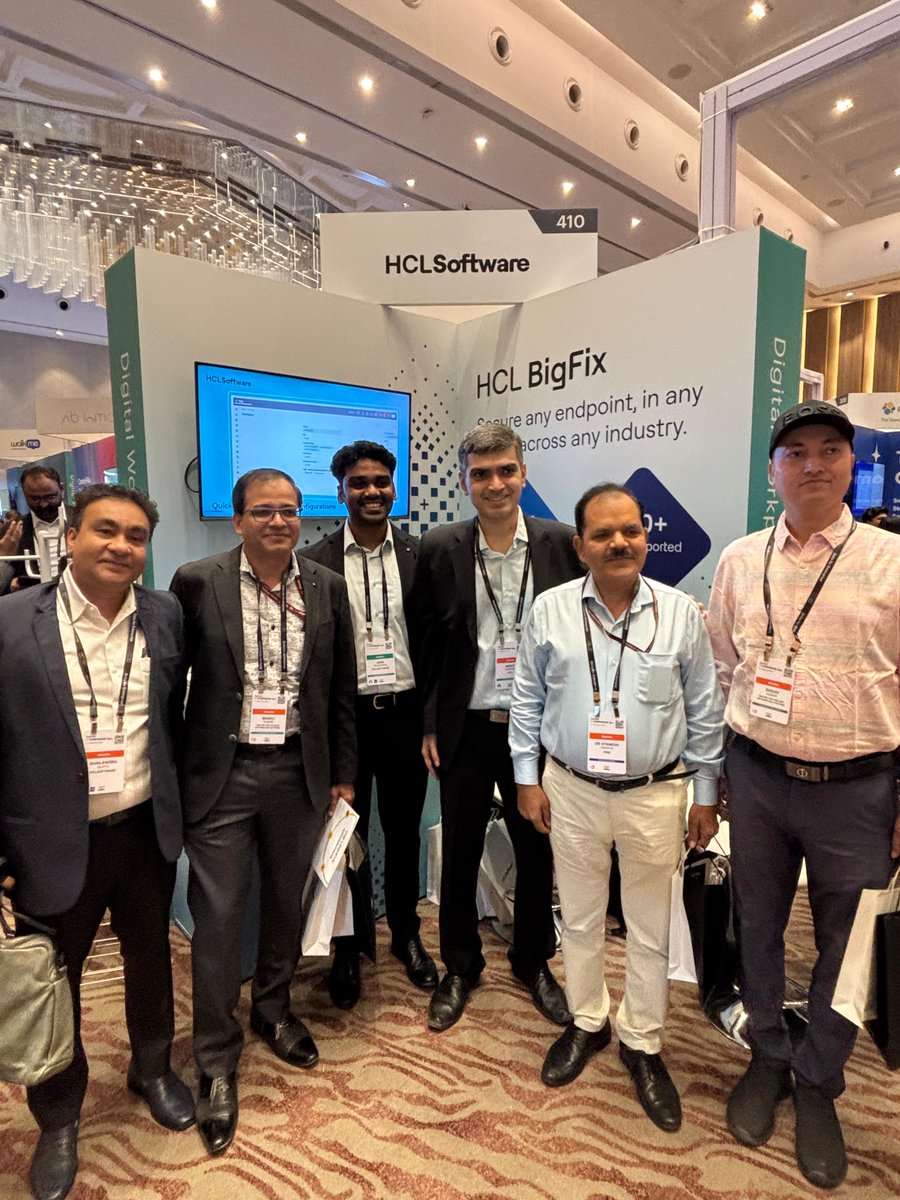 HCLBigfix's tweet image. We’re thrilled to be live at the #Gartner IT Symposium, Kochi!

Meet us at Booth 410 to experience the power of the BigFix family in action. Discover how unified endpoint management &amp;amp; AI-driven service management boost IT efficiency and resilience.

#HCLSoftware #AISM #UEM