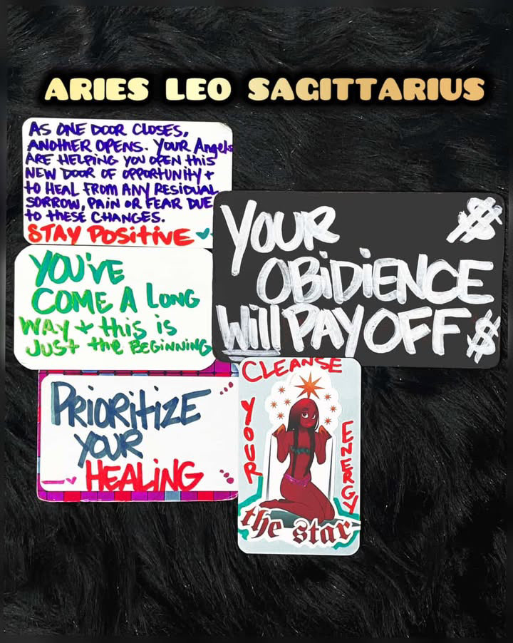 Good_VibesTarot's tweet photo. ARIES LEO SAGITTARIUS 

✨ #tarot #horoscope #God #Aries #leo #Sagittarius   #cancer #scorpio #pisces #gemini #libra #aquarius #taurus #virgo #capricorn https://t.co/KnwgC3qs8E