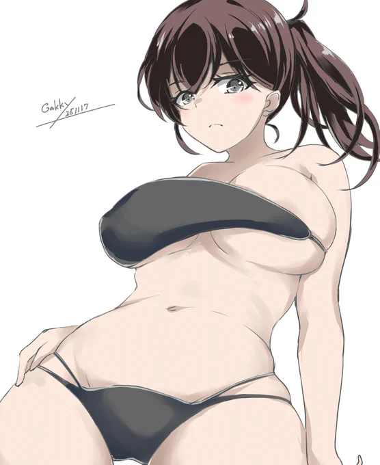 #艦これ版真剣お絵描き60分一本勝負_20251117 #艦これ版深夜の真剣お絵描き60分一本勝負 カガサン