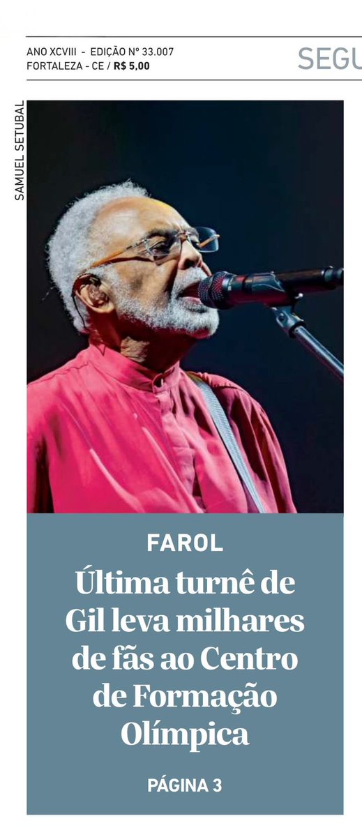 gilbertogil's tweet image. Foi lindo levar a turnê #TempoRei para Fortaleza! Leia mais sobre os shows do fim de semana aqui: opovo.com.br/vidaearte/2025…

#EquipeGil