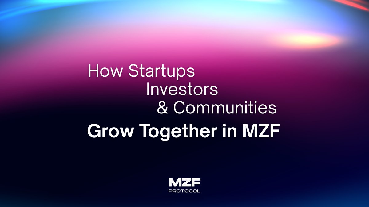 mzf_protocol's tweet image. The strongest ecosystems are the ones where startups investors and communities grow together not in separate directions.

Most platforms fund one group at a time, MZF is building a model where all three rise through the same engine.

Here is how that growth loop works inside MZF:…
