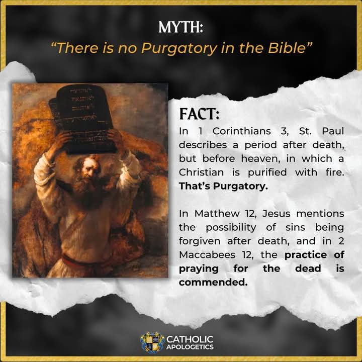 RatroutaTBF's tweet image. #misconceptions #purgatory #CatholicChurch