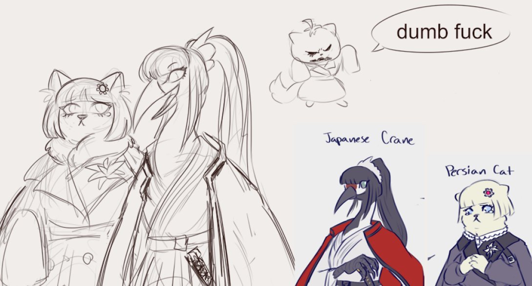 animal yuri practice sketch