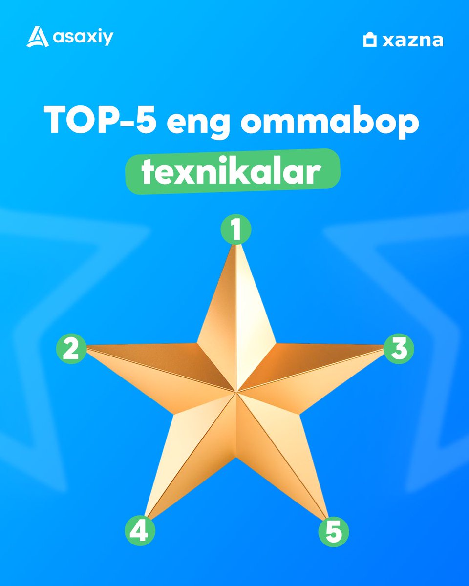 Asaxiydagi eng ommabop TOP-5 texnikalar bilan tanishing!

1. HONOR X9C 
2. Moonx WebOS 55” 4K TV
3. Philips DST5020 dazmoli
4. Artel 8 kg kir yuvish mashinasi
5. Samsung Galaxy A36 5G

📌 Texnikalarni muddatli to‘lovga xarid qilish uchun xazna ilovasini yuklab oling.

@asaxiyuz