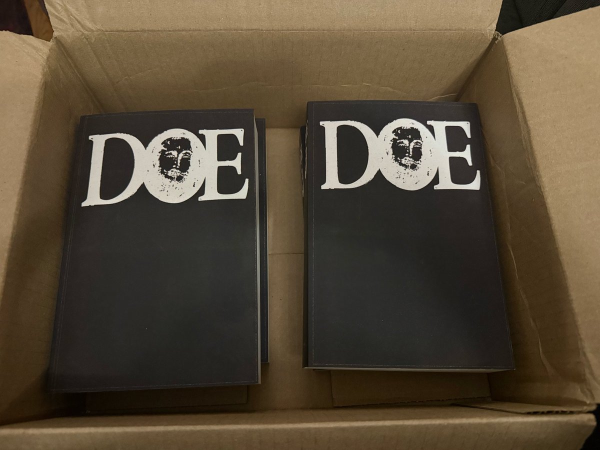 conorhultman's tweet photo. Author copies of DOE https://t.co/D06kxY5H3B